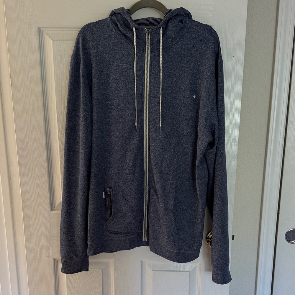 Vuori Men's Dark Gray Zip-Up Sweater